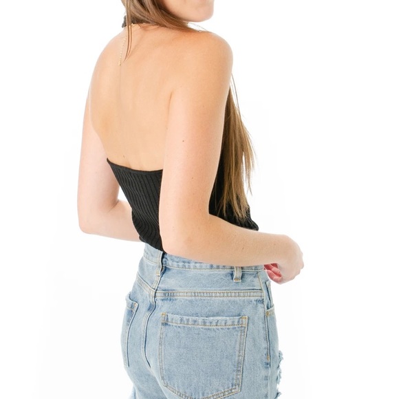 NWT Free People Black Feel For Ya Cami - Picture 4 of 9